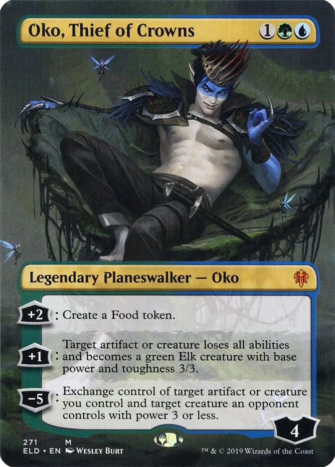 Oko, Thief of Crowns (Borderless) (271) [Throne of Eldraine] [Borderless]