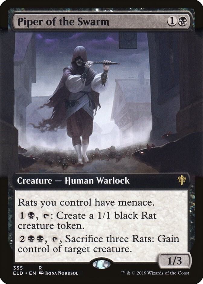 Piper of the Swarm (Extended Art) (355) [Throne of Eldraine] [Extended Art]