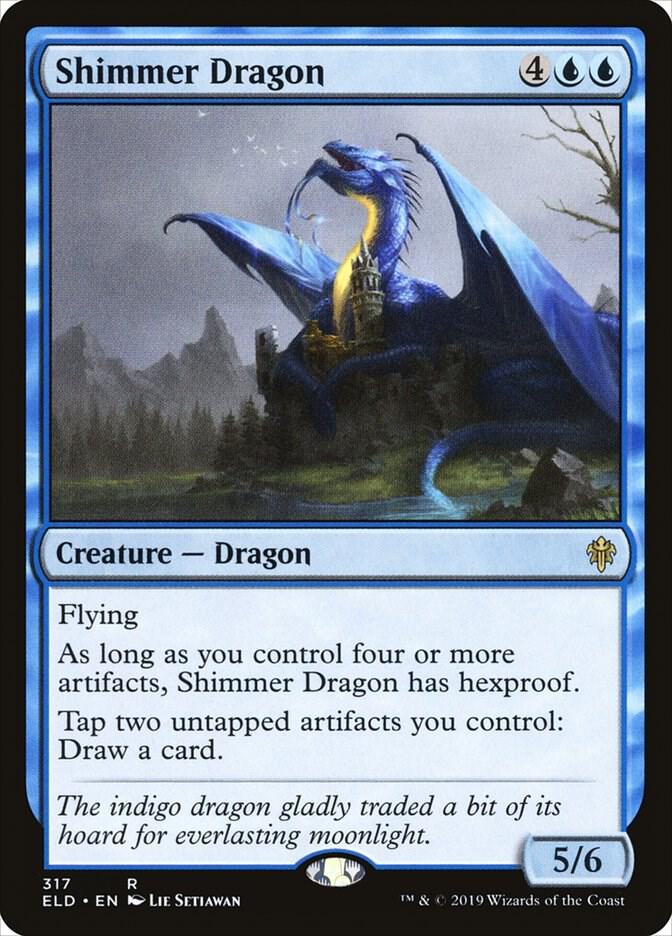 Shimmer Dragon (317) [Throne of Eldraine]