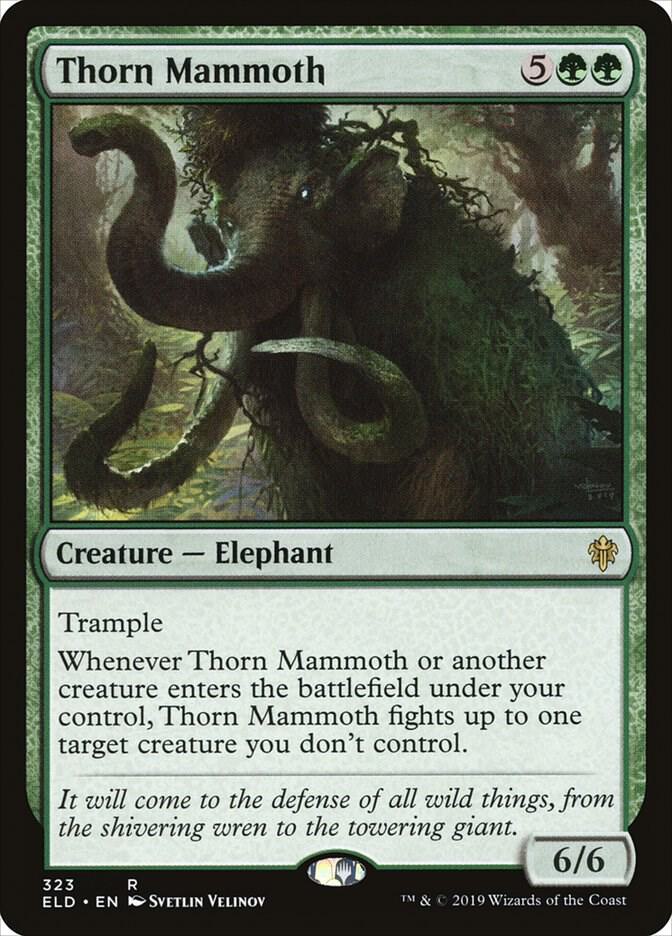 Thorn Mammoth (323) [Throne of Eldraine]