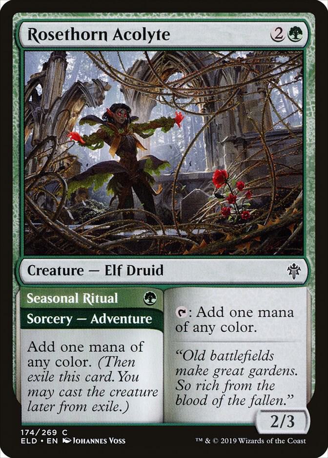 Rosethorn Acolyte (174) [Throne of Eldraine]