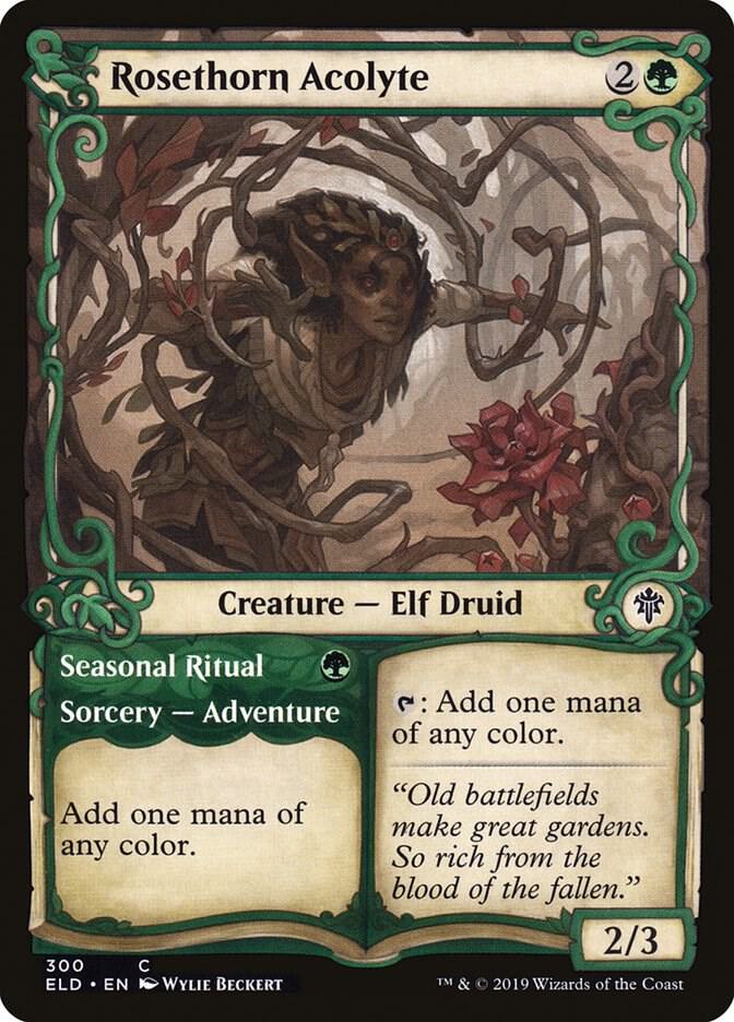 Rosethorn Acolyte (Showcase) (300) [Throne of Eldraine] [Showcase]