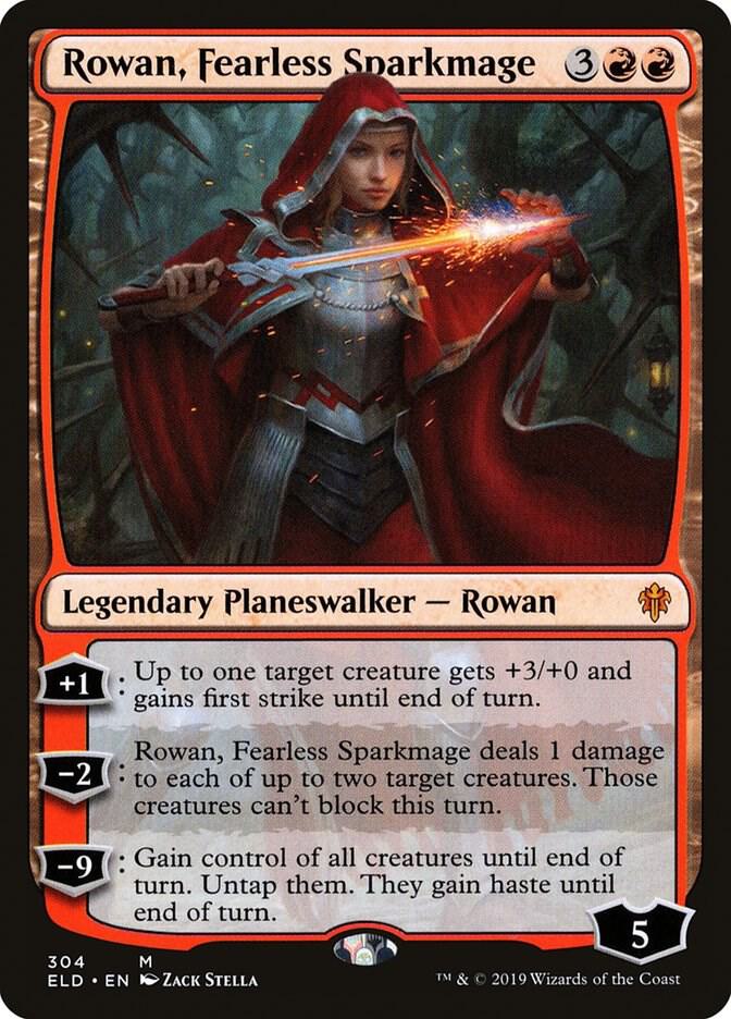 Rowan, Fearless Sparkmage (304) [Throne of Eldraine]