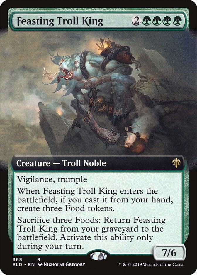 Feasting Troll King (Extended Art) (368) [Throne of Eldraine] [Extended Art]