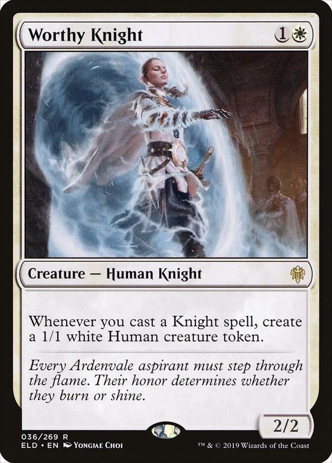 Worthy Knight (36) [Throne of Eldraine]