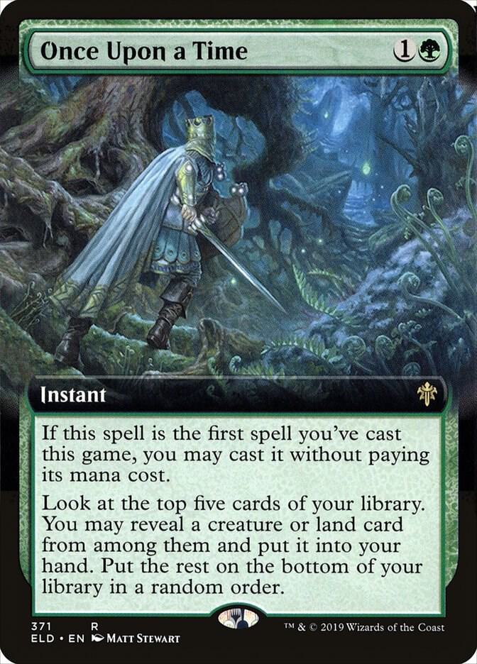 Once Upon a Time (Extended Art) (371) [Throne of Eldraine] [Extended Art]