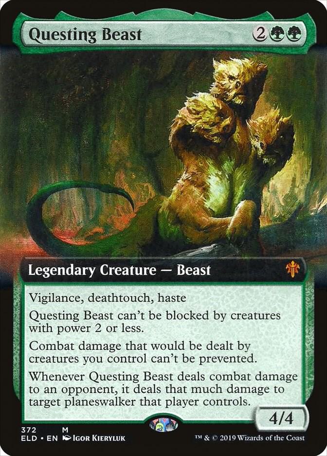 Questing Beast (Extended Art) (372) [Throne of Eldraine] [Extended Art]