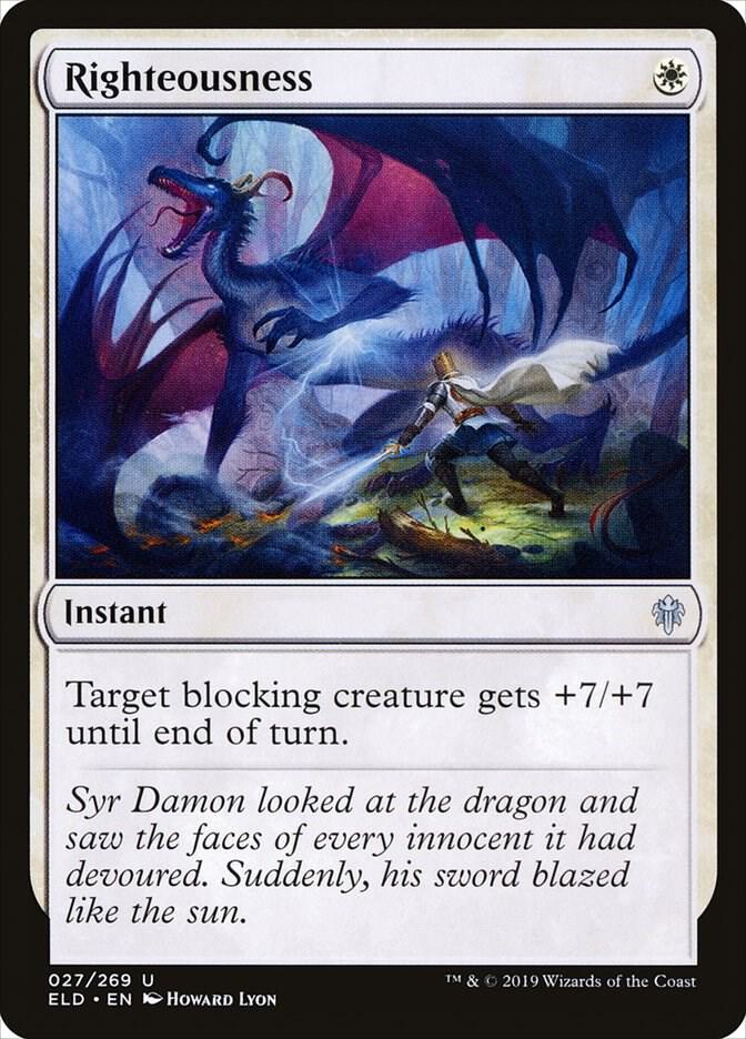 Righteousness (27) [Throne of Eldraine]