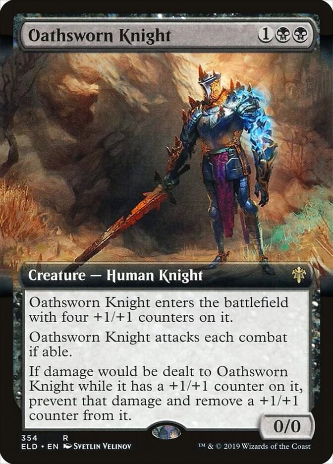 Oathsworn Knight (Extended Art) (354) [Throne of Eldraine] [Extended Art]