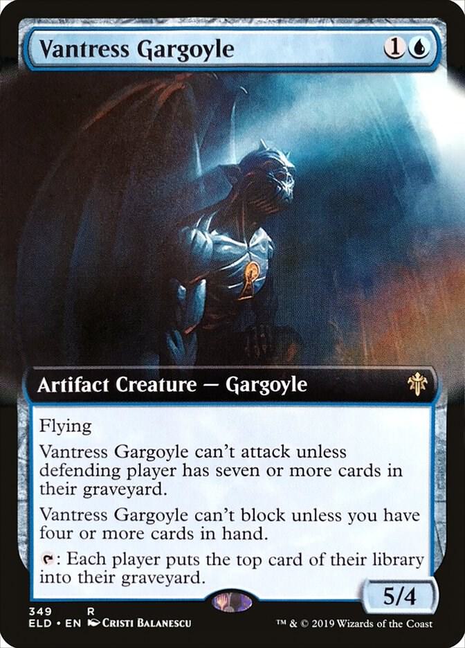 Vantress Gargoyle (Extended Art) (349) [Throne of Eldraine] [Extended Art]