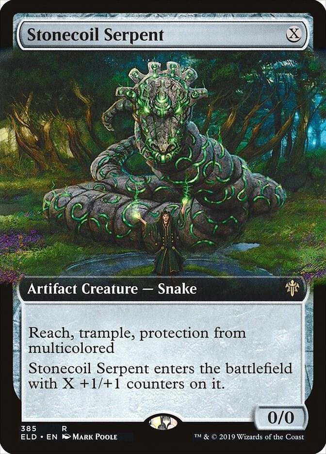 Stonecoil Serpent (Extended Art) (385) [Throne of Eldraine] [Extended Art]