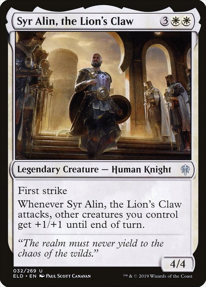 Syr Alin, the Lion's Claw (32) [Throne of Eldraine]