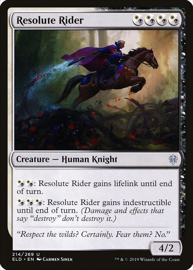 Resolute Rider (214) [Throne of Eldraine]