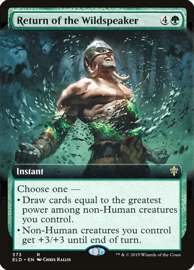 Return of the Wildspeaker (Extended Art) (373) [Throne of Eldraine] [Extended Art]