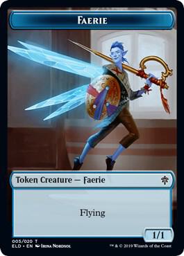 Faerie Token (5) [Throne of Eldraine]