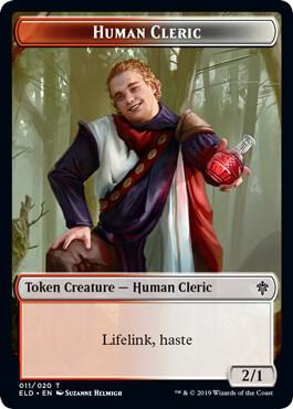 Human Cleric Token (11) [Throne of Eldraine]
