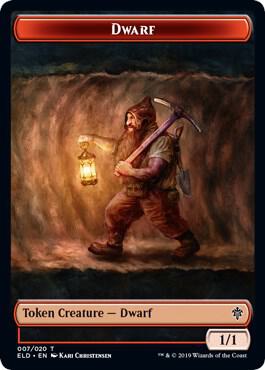 Dwarf Token (7) [Throne of Eldraine]