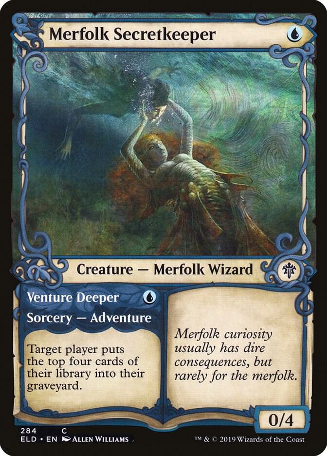 Merfolk Secretkeeper (Showcase) (284) [Throne of Eldraine] [Showcase]