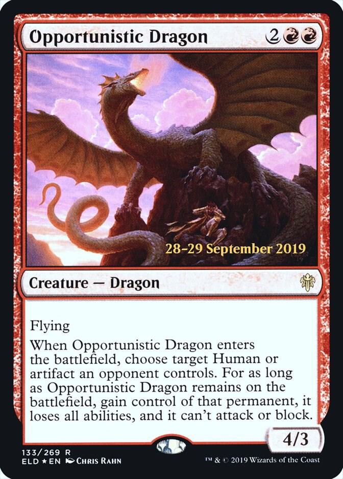 Opportunistic Dragon (133) [Prerelease Cards]