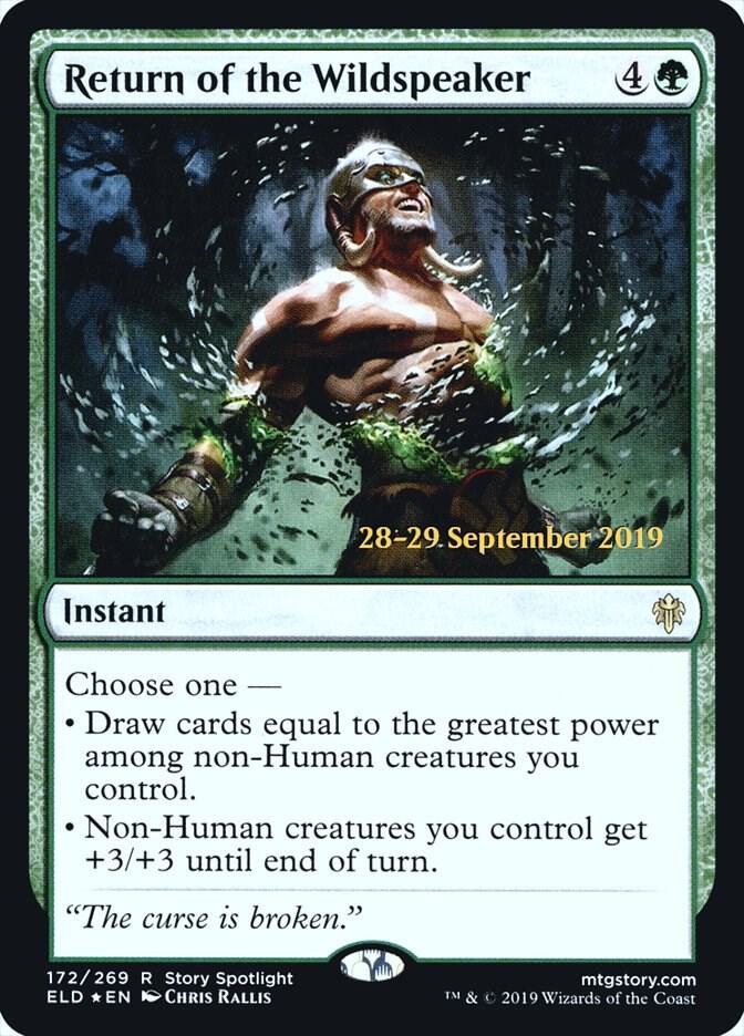 Return of the Wildspeaker (172) [Prerelease Cards]