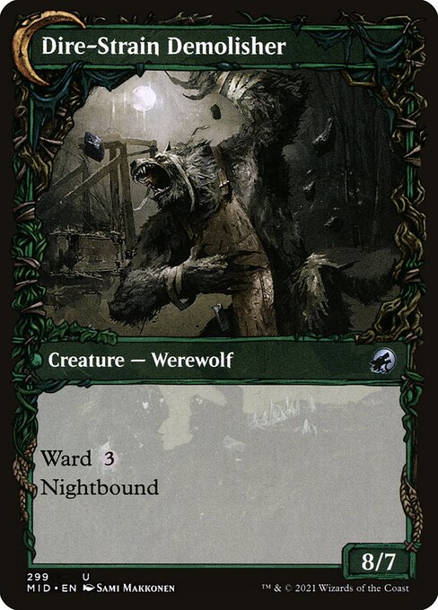 Burly Breaker (Showcase) (299) [Innistrad: Midnight Hunt] [Showcase] Reverse
