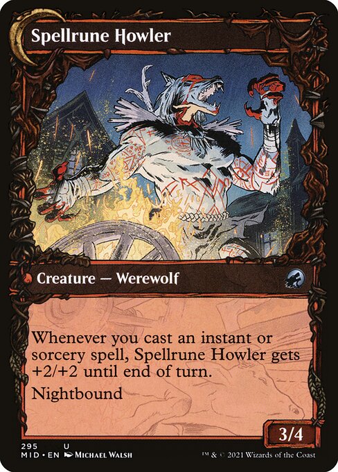 Spellrune Painter (Showcase) (295) [Innistrad: Midnight Hunt] [Showcase] Reverse