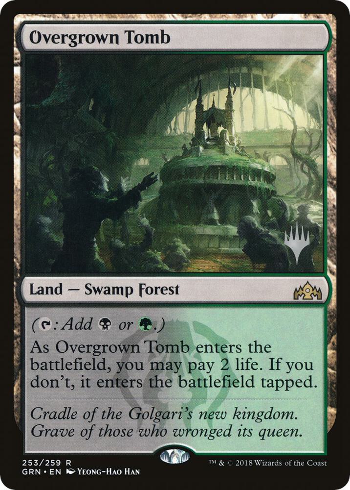 Overgrown Tomb (253) [Throne of Eldraine Promos]