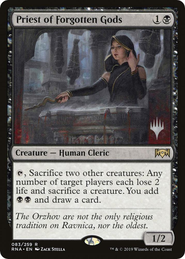 Priest of Forgotten Gods (83) [Throne of Eldraine Promos]