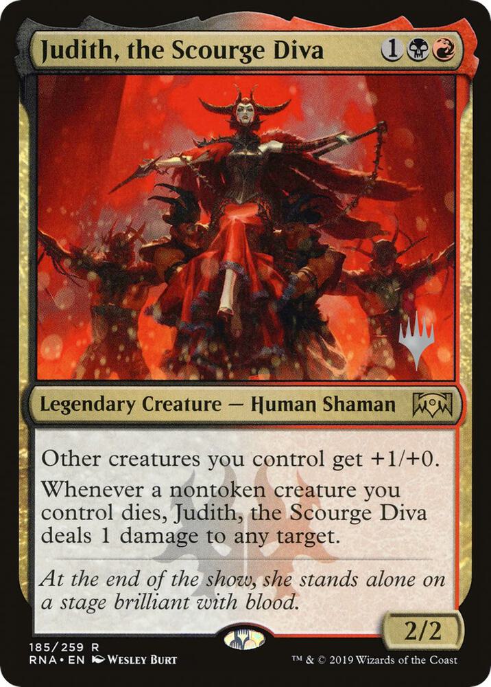 Judith, the Scourge Diva (185) [Throne of Eldraine Promos]
