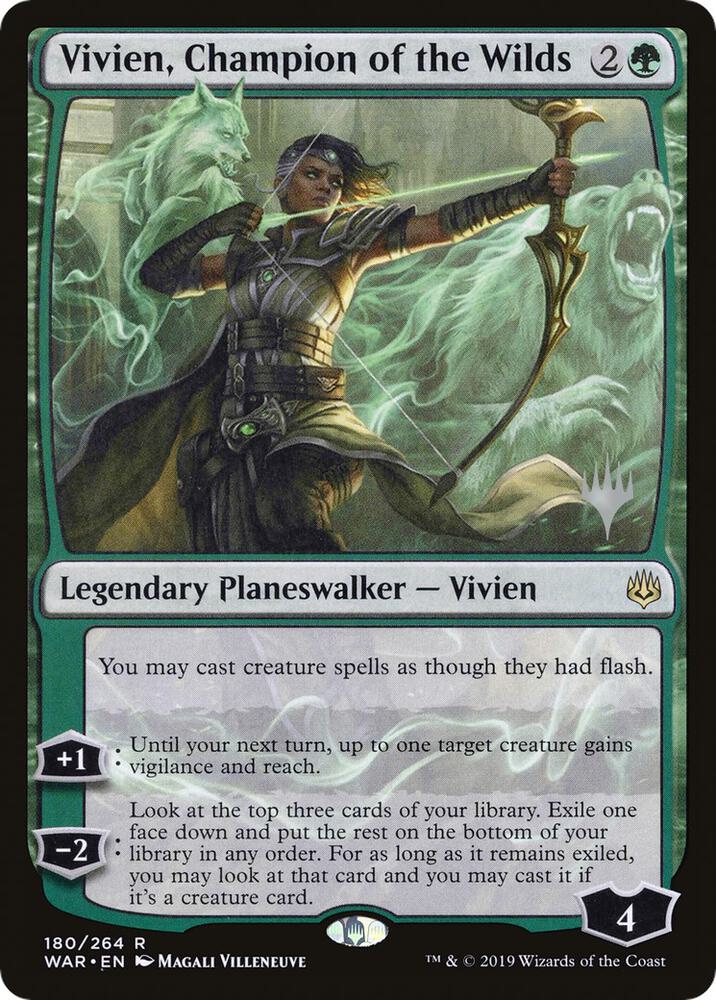 Vivien, Champion of the Wilds (180) [Throne of Eldraine Promos]