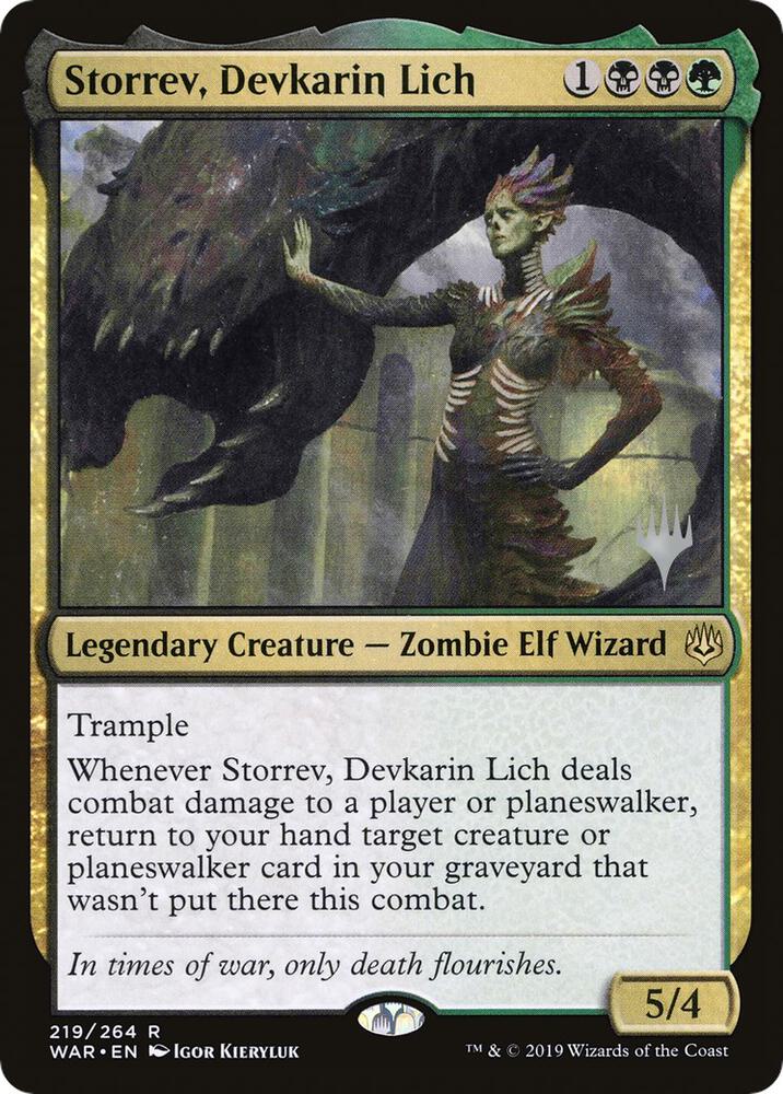 Storrev, Devkarin Lich (219) [Throne of Eldraine Promos]