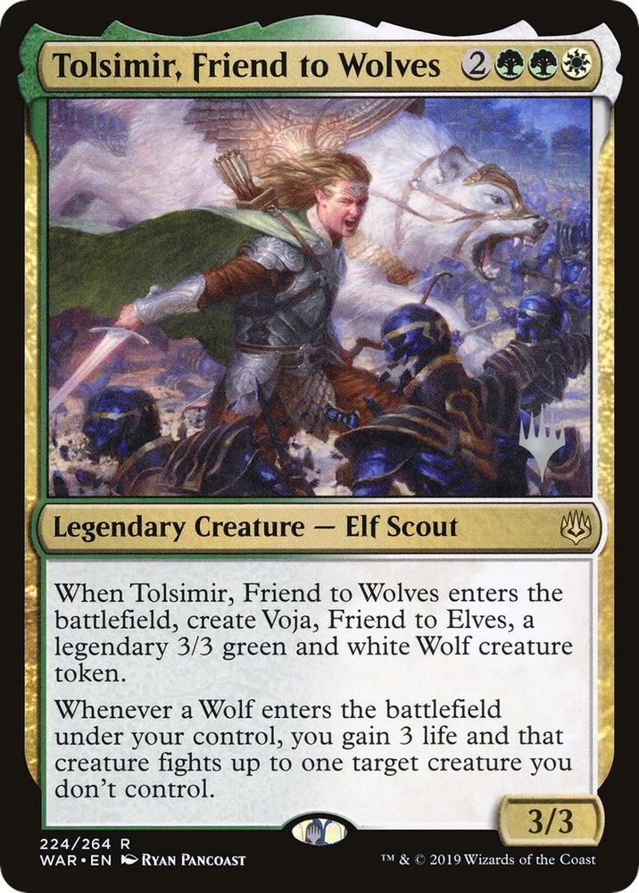 Tolsimir, Friend to Wolves (224) [Throne of Eldraine Promos]