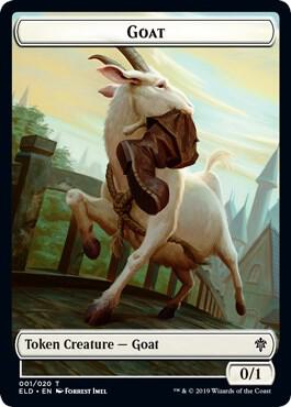 Goat // Food (016) Double-Sided Token (1 // 16) [Throne of Eldraine]