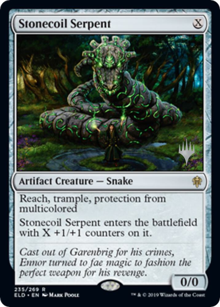 Stonecoil Serpent (235) [Throne of Eldraine Promos]