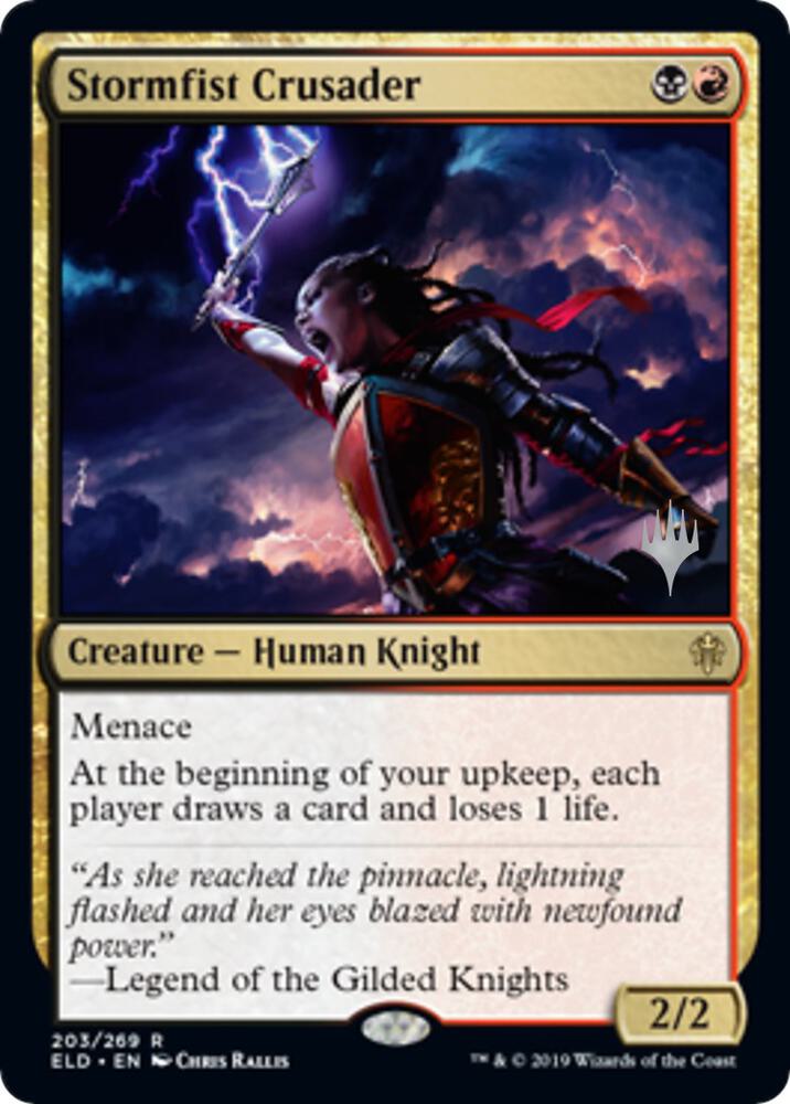 Stormfist Crusader (203) [Throne of Eldraine Promos]