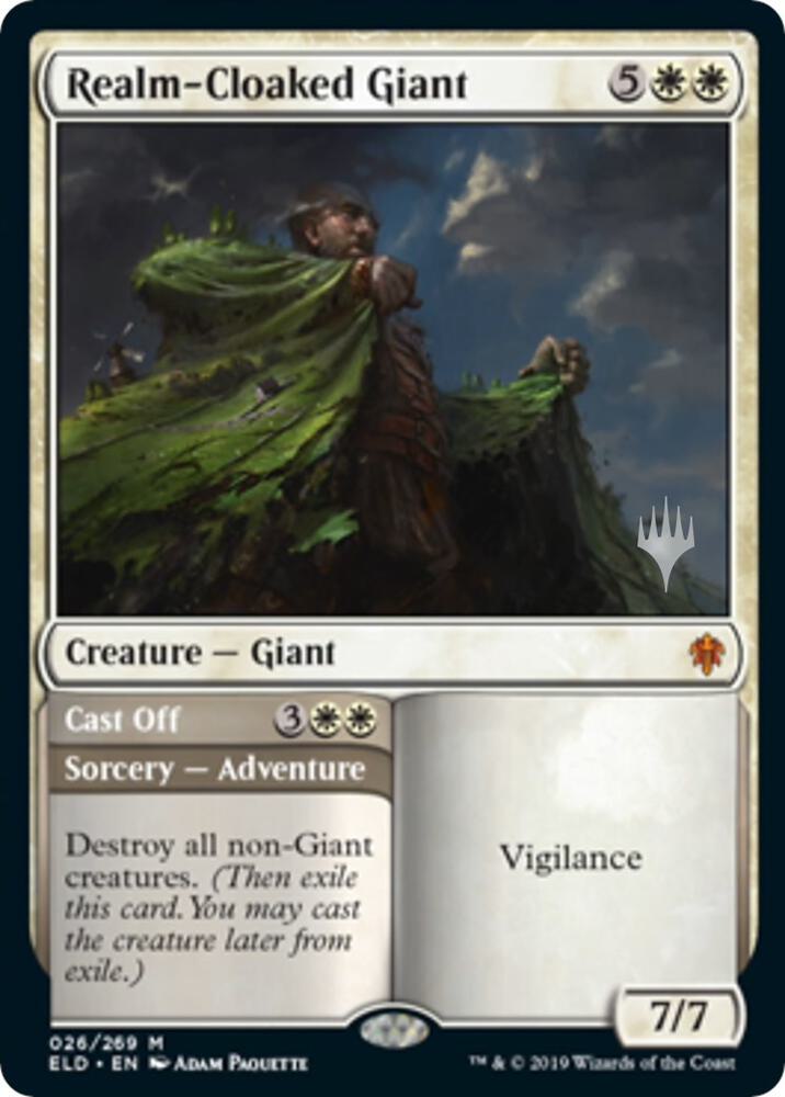 Realm-Cloaked Giant (26) [Throne of Eldraine Promos]