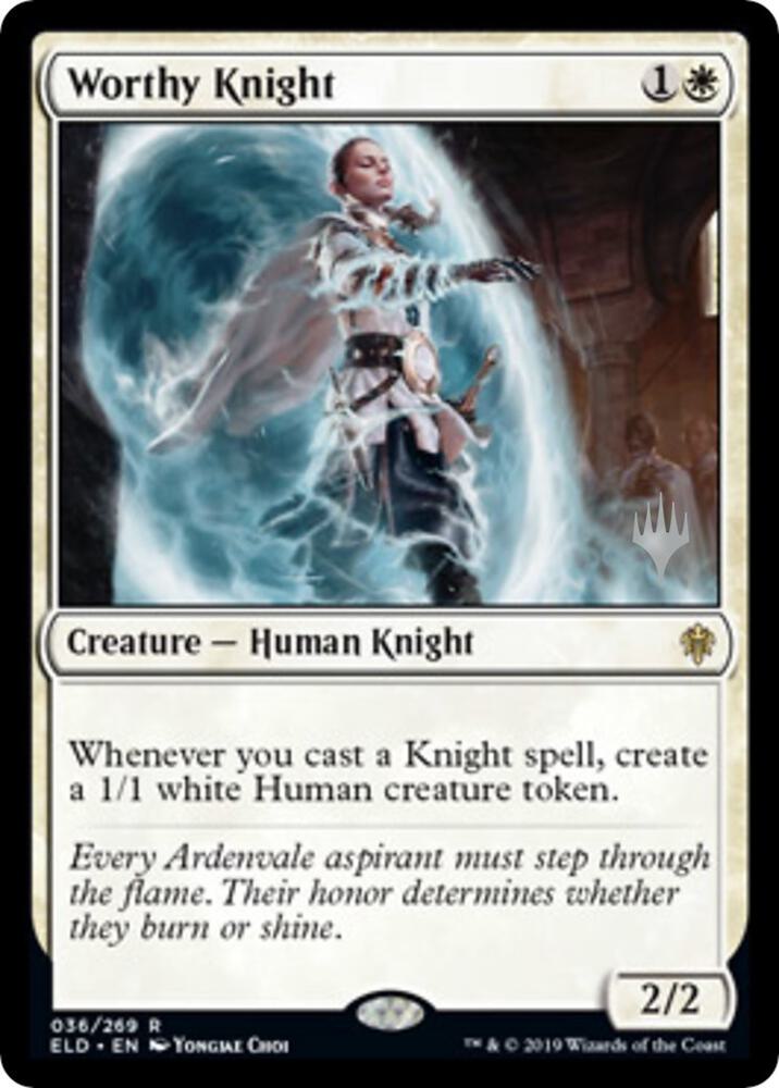 Worthy Knight (36) [Throne of Eldraine Promos]