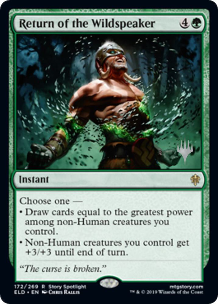 Return of the Wildspeaker (172) [Throne of Eldraine Promos]