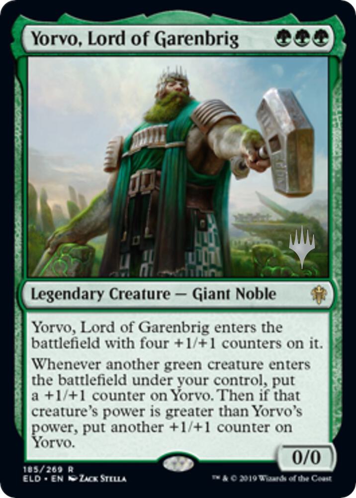 Yorvo, Lord of Garenbrig (185) [Throne of Eldraine Promos]