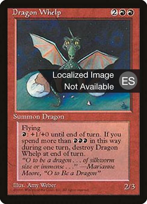 Dragon Whelp (186) [Fourth Edition Foreign Black Border]