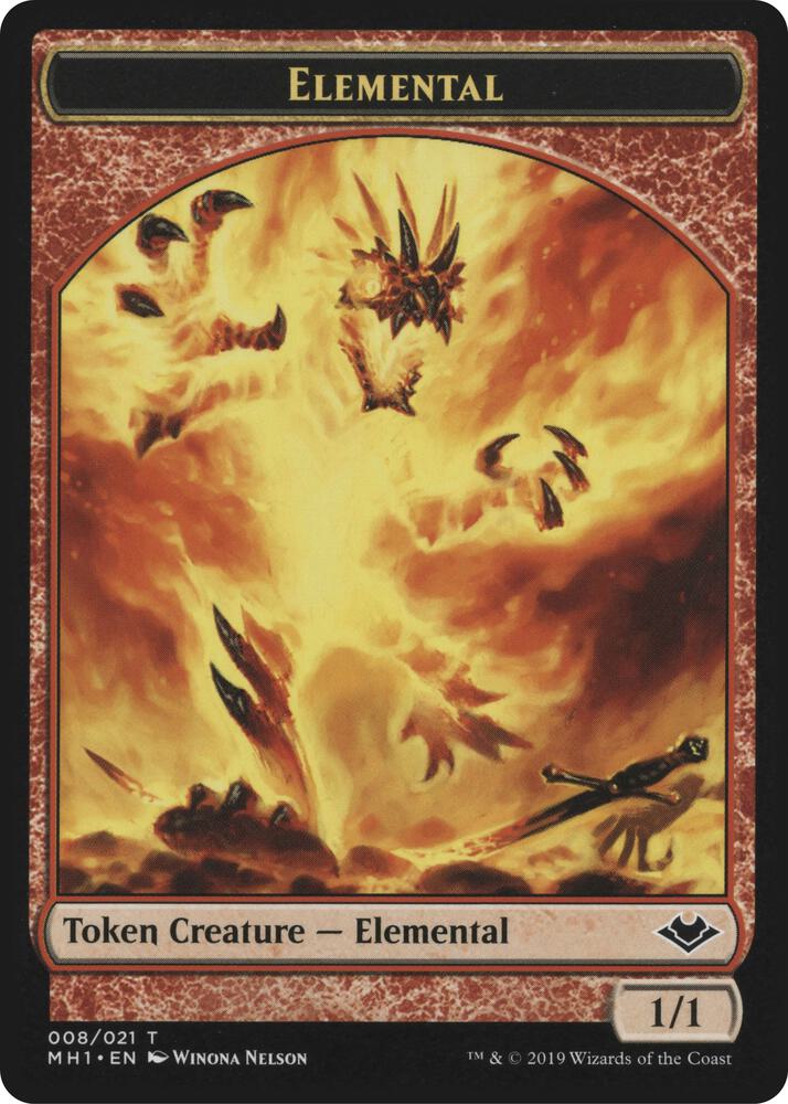 Elemental (008) // Emblem - Wrenn and Six Double-Sided Token (8 // 21) [Modern Horizons]