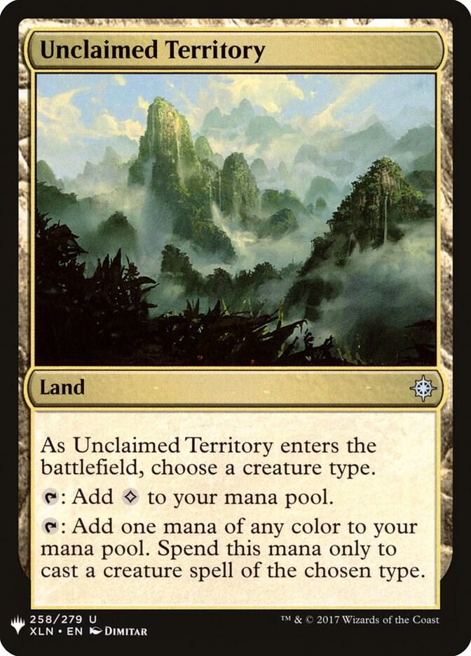Unclaimed Territory (258) [The List]