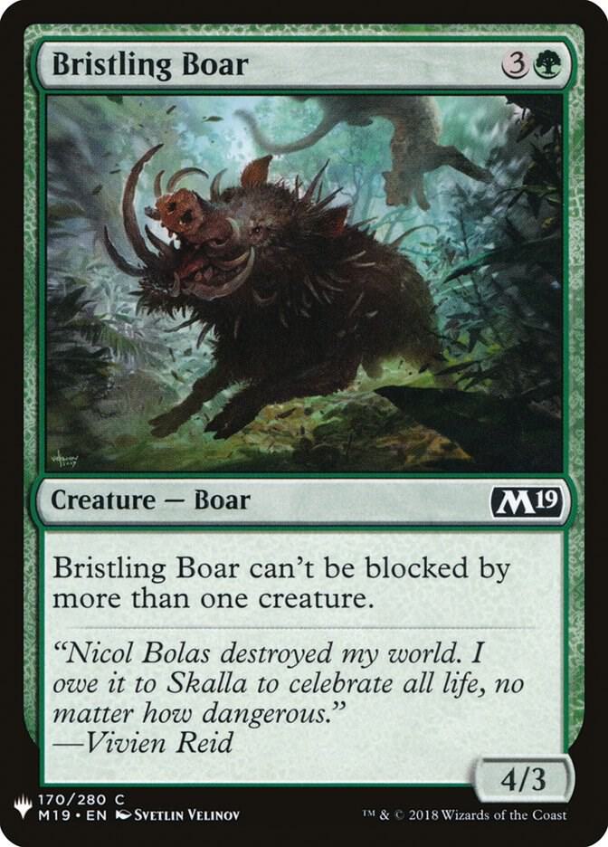 Bristling Boar (170) [The List]