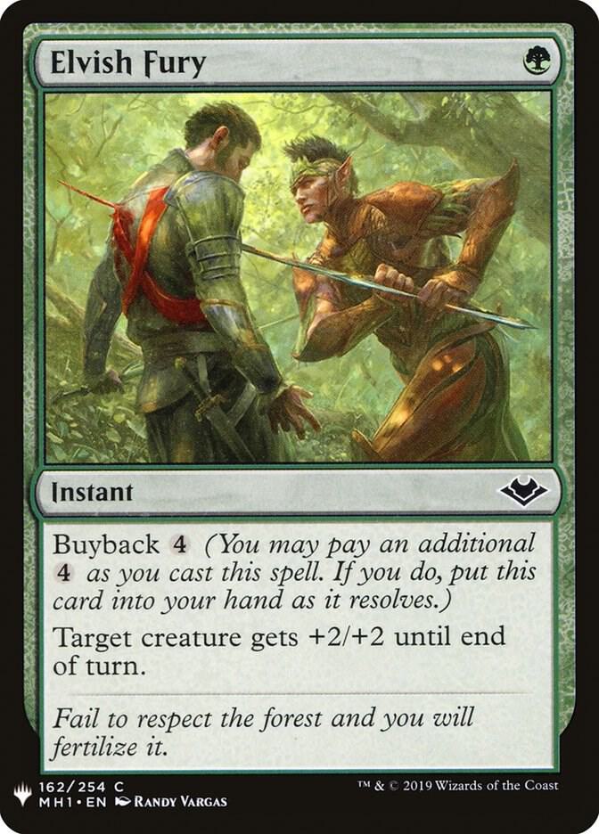 Elvish Fury (162) [The List]