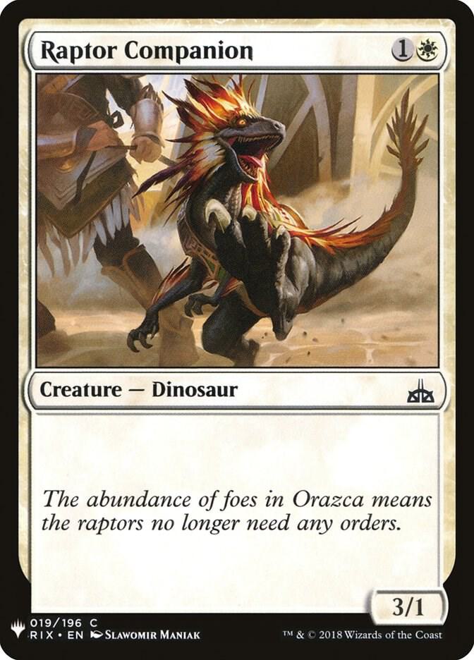 Raptor Companion (19) [The List]