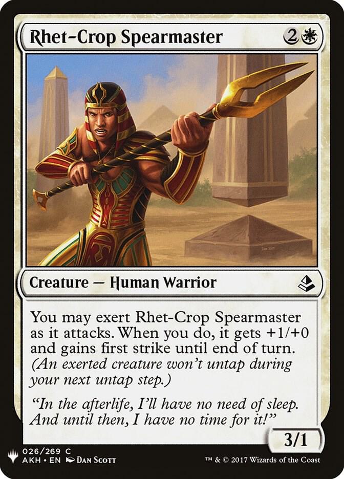 Rhet-Crop Spearmaster (26) [The List]
