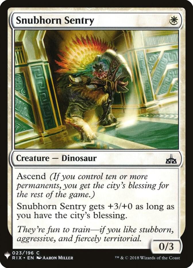 Snubhorn Sentry (23) [The List]