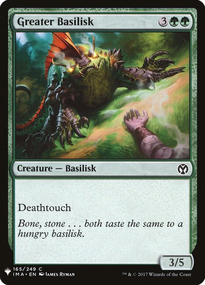 Greater Basilisk (165) [The List]