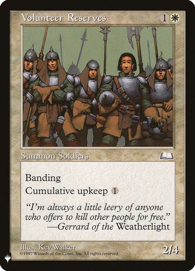 Volunteer Reserves (29) [The List]