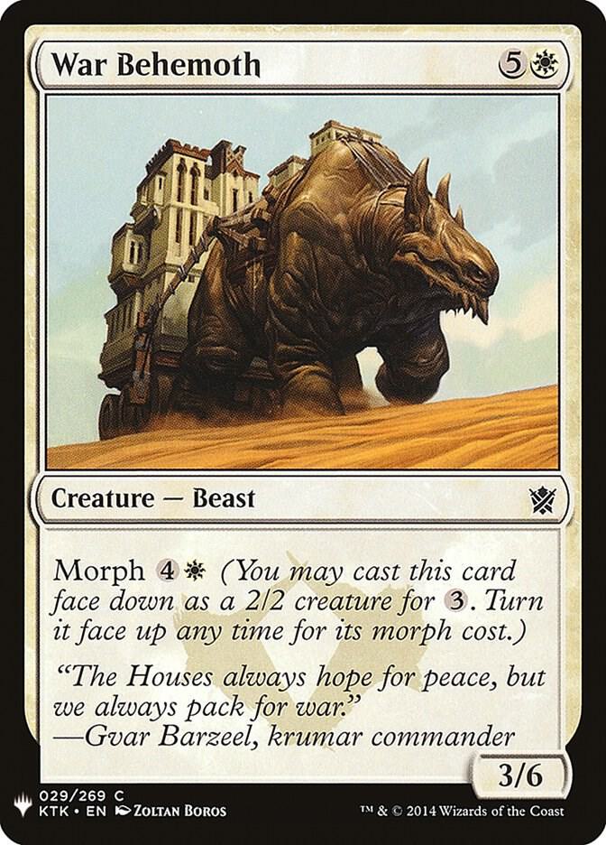 War Behemoth (29) [The List]